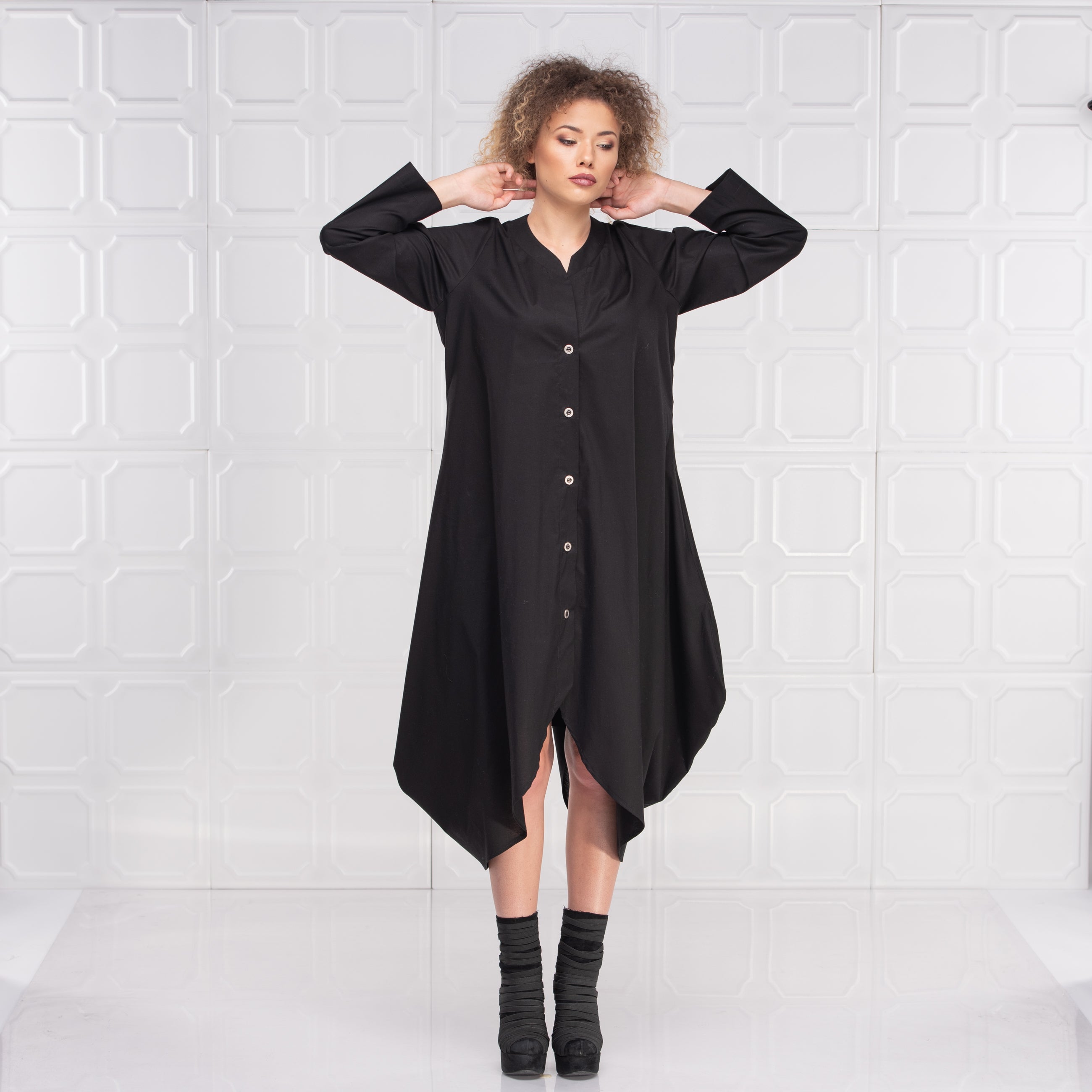 Extravagant Cotton Shirtdress