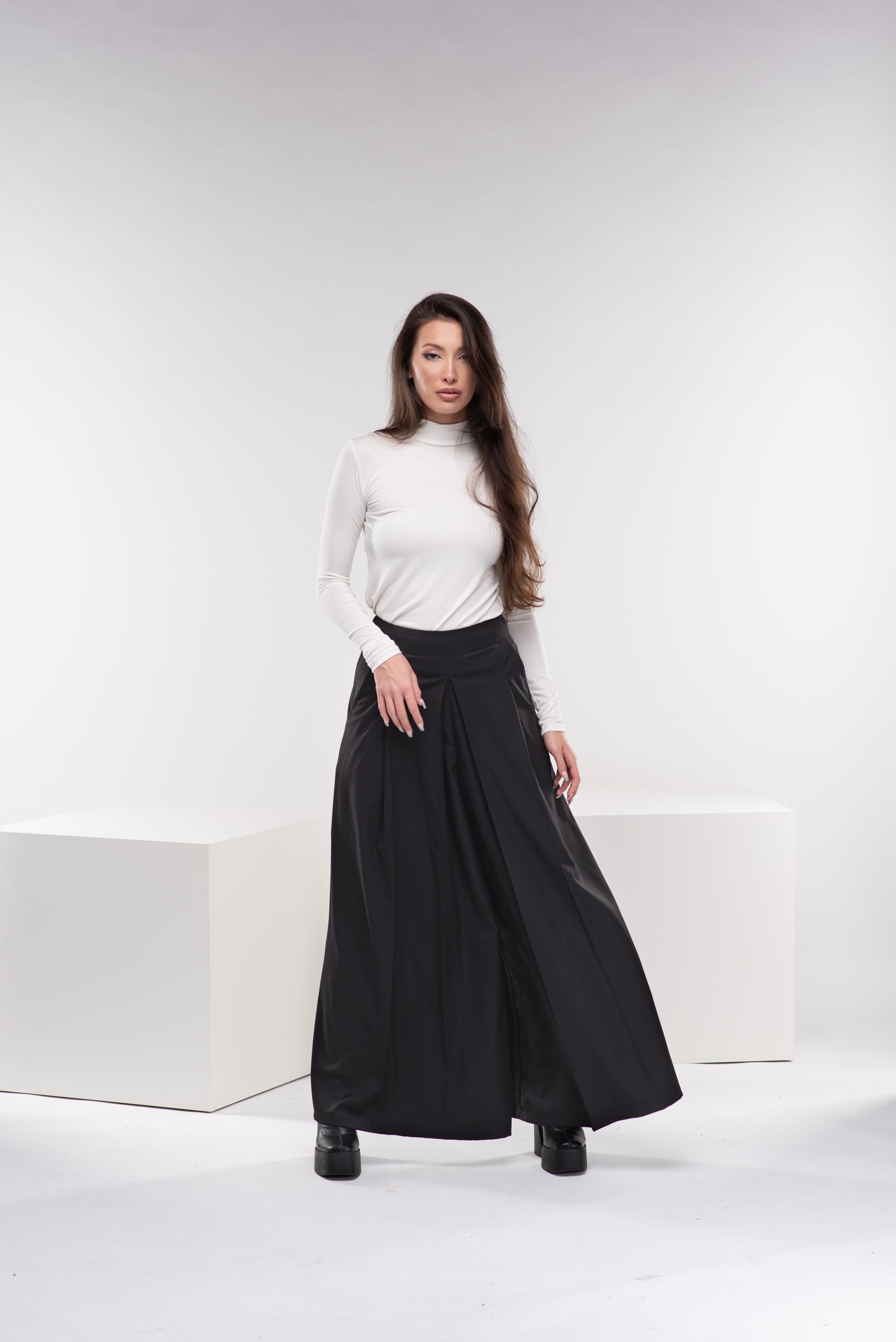 Long Wide Palazzo Pants