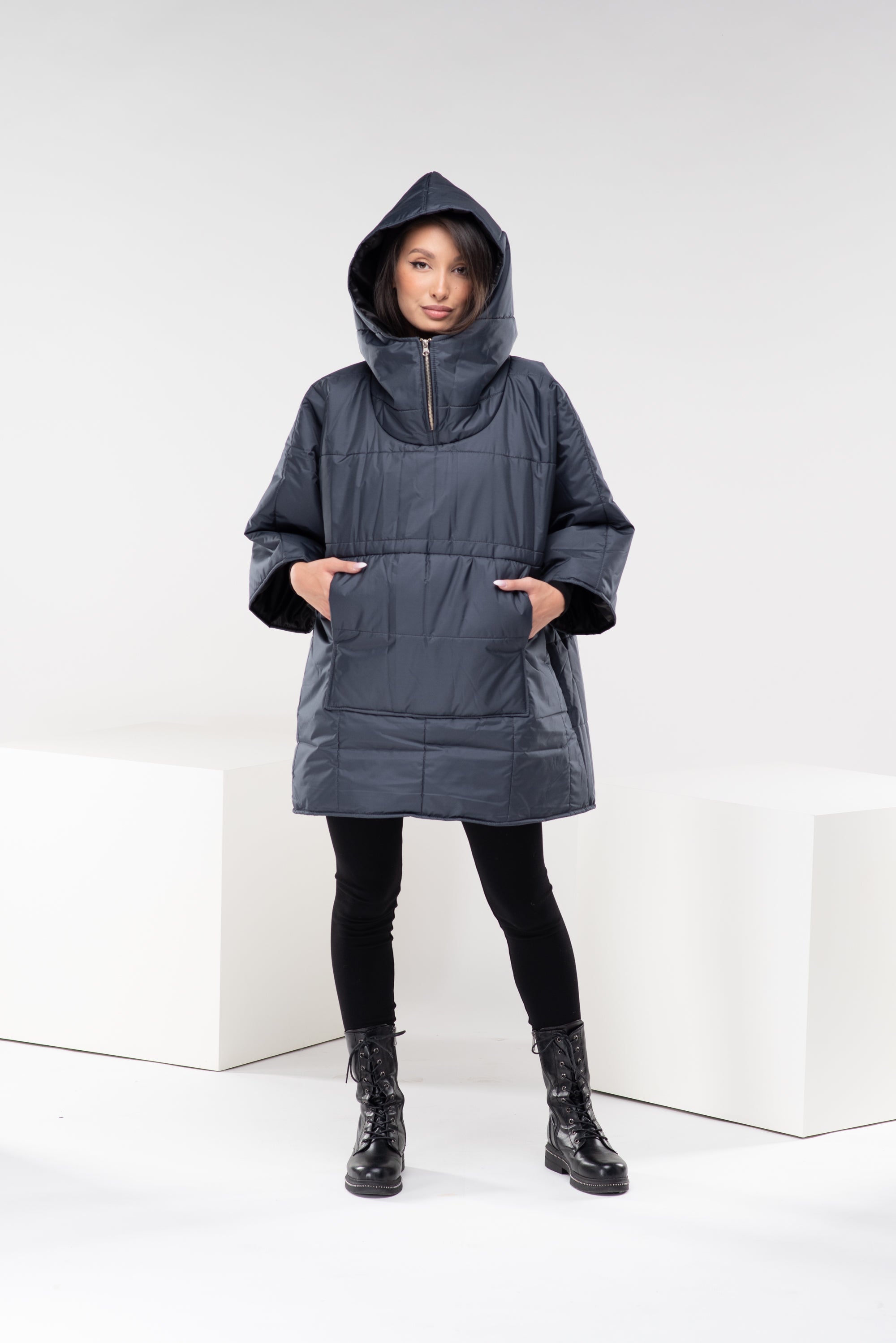 Plus Size Puffer Hoodie