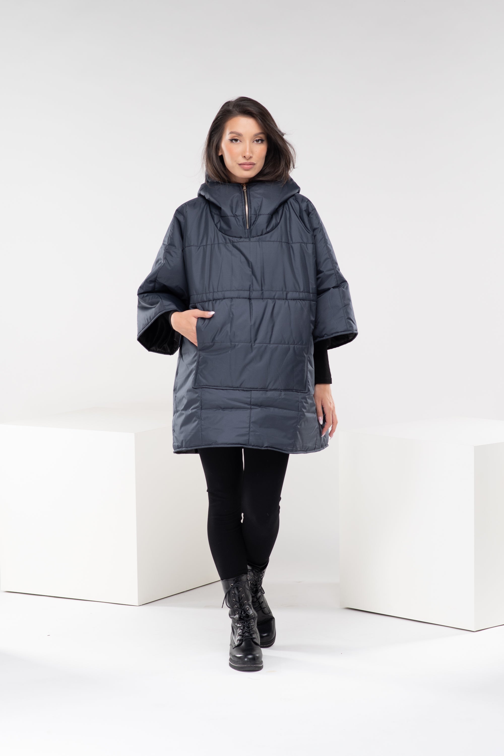 Plus Size Puffer Hoodie