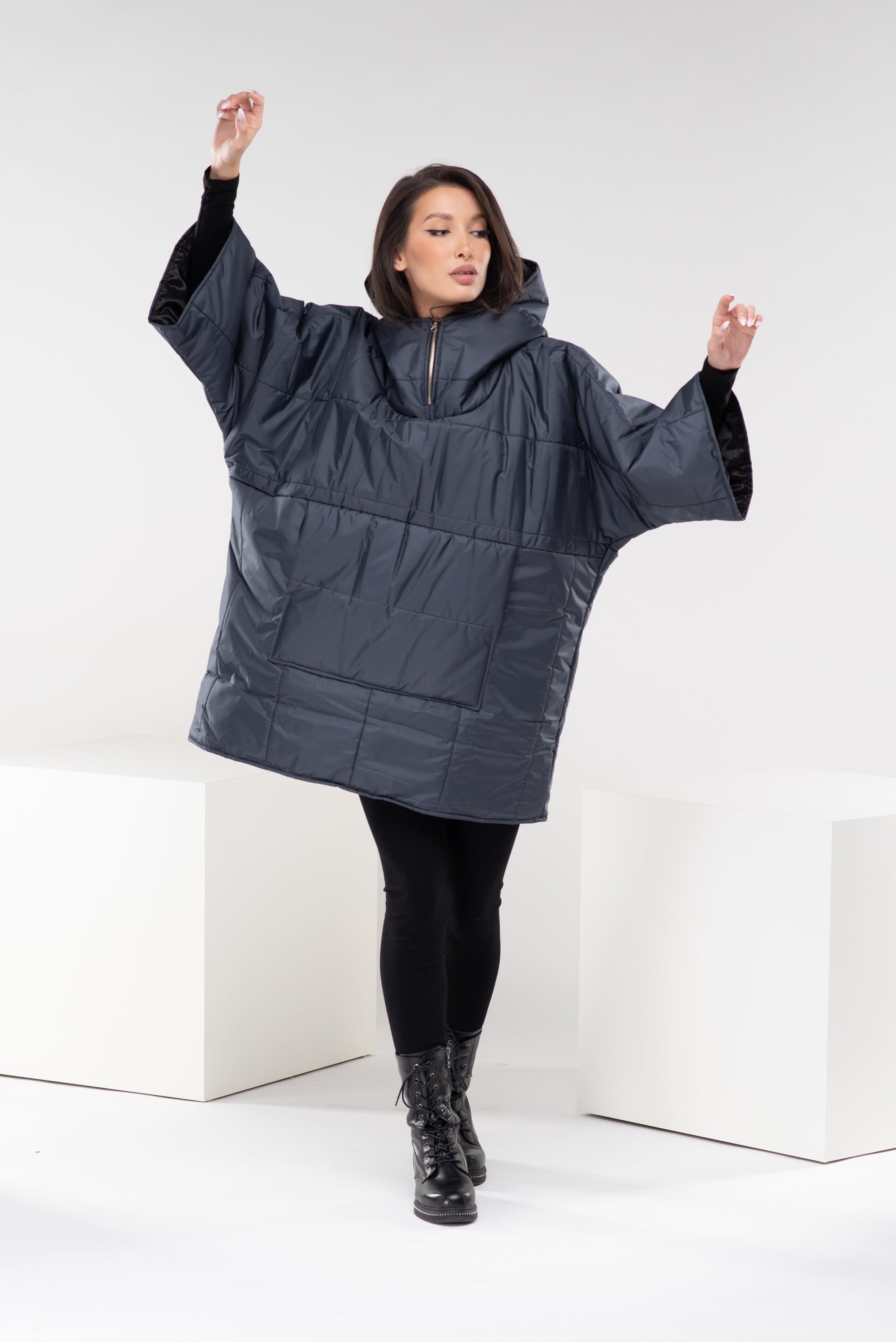 Plus Size Puffer Hoodie