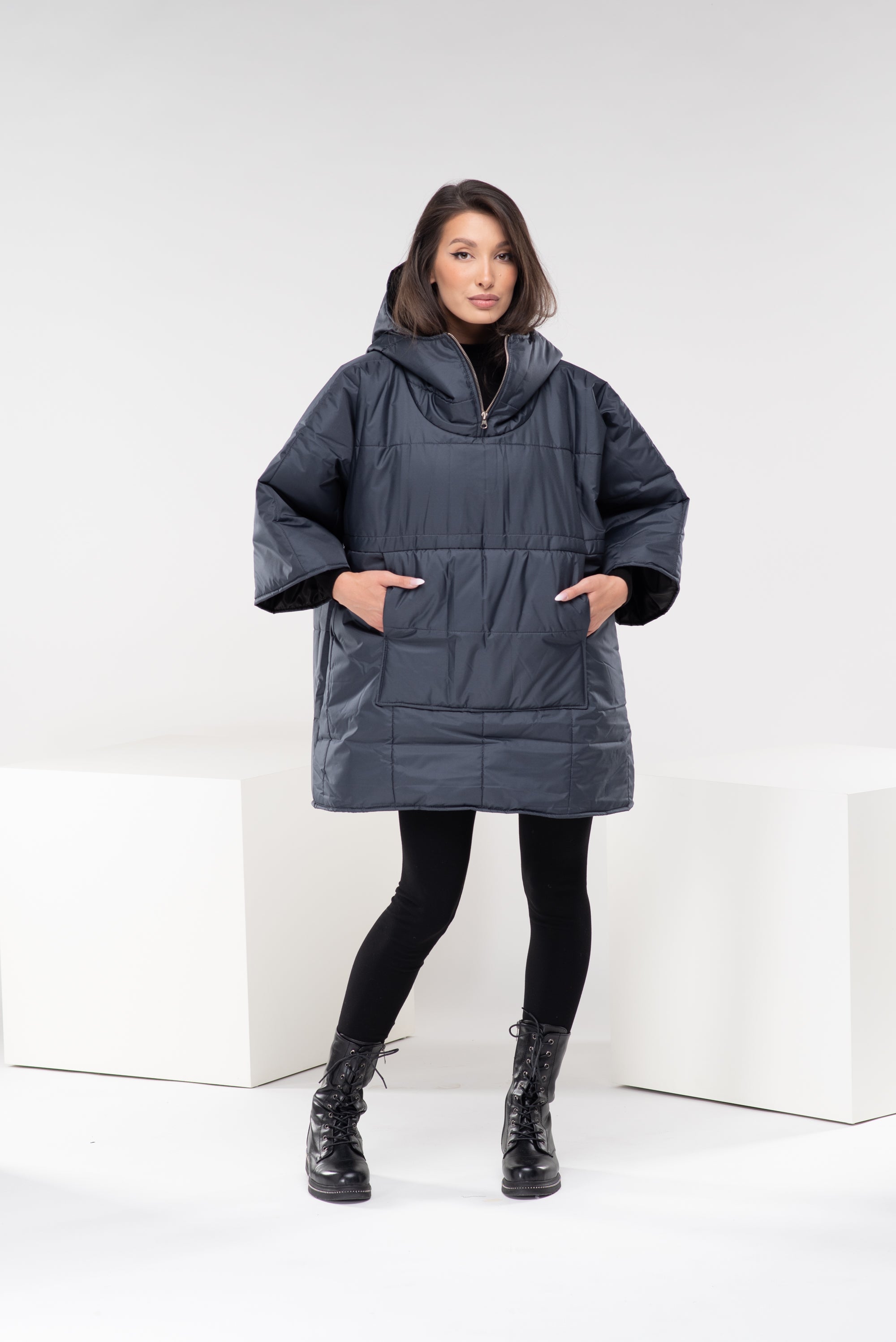 Plus Size Puffer Hoodie