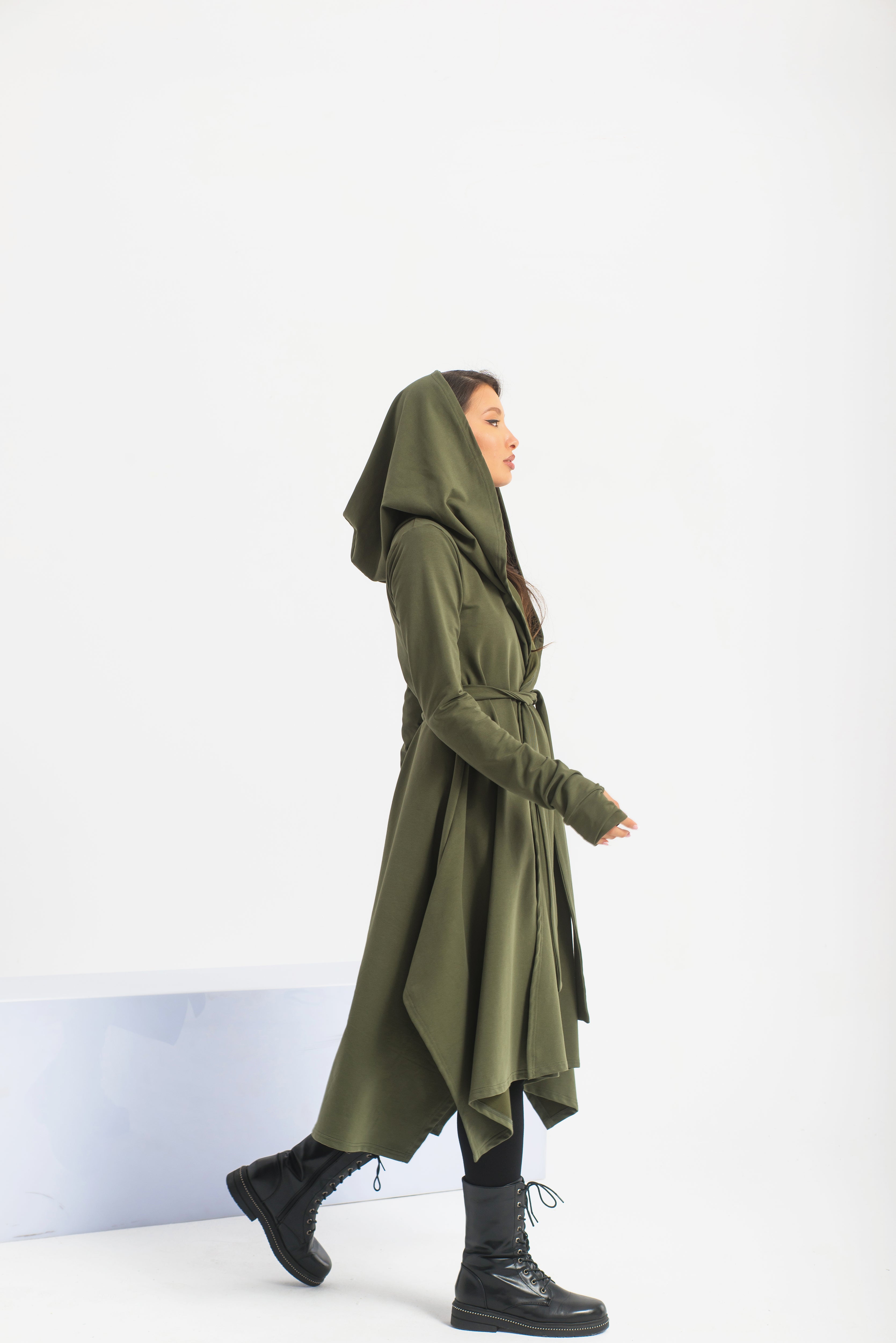 Asymmetrical Maxi Cardigan Cape