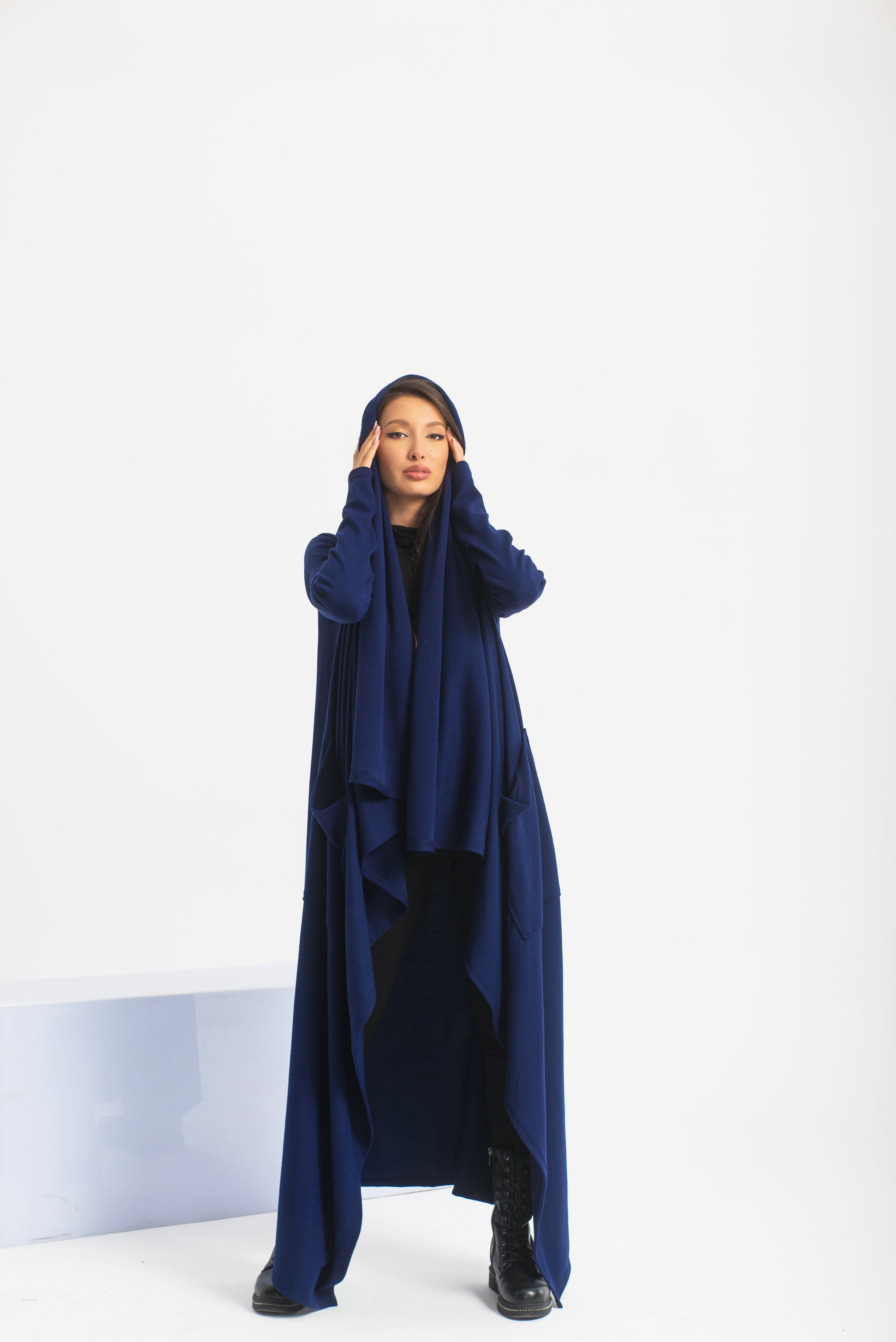 Long Asymmetrical Cape Coat