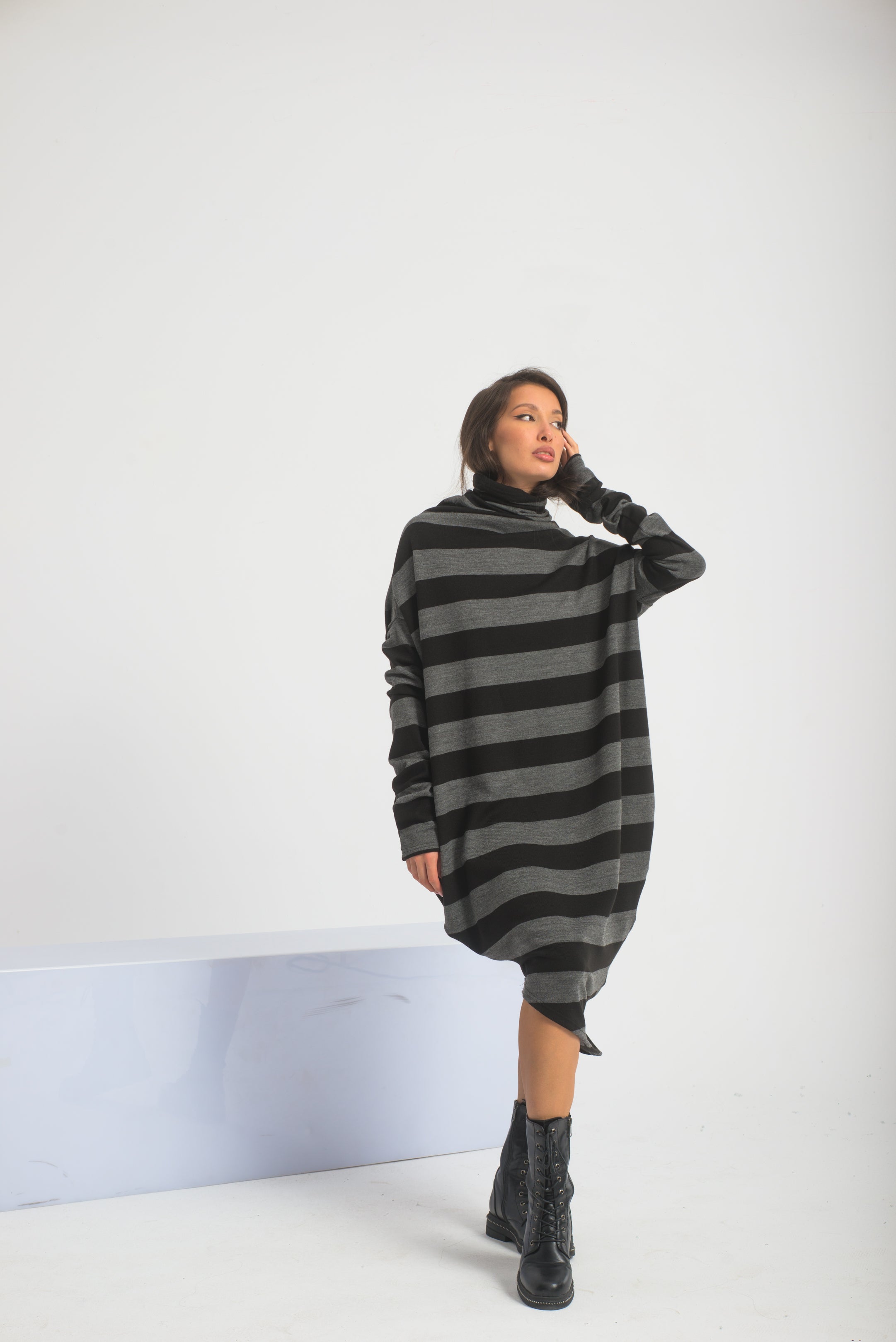 Asymmetrical Sweater Dress