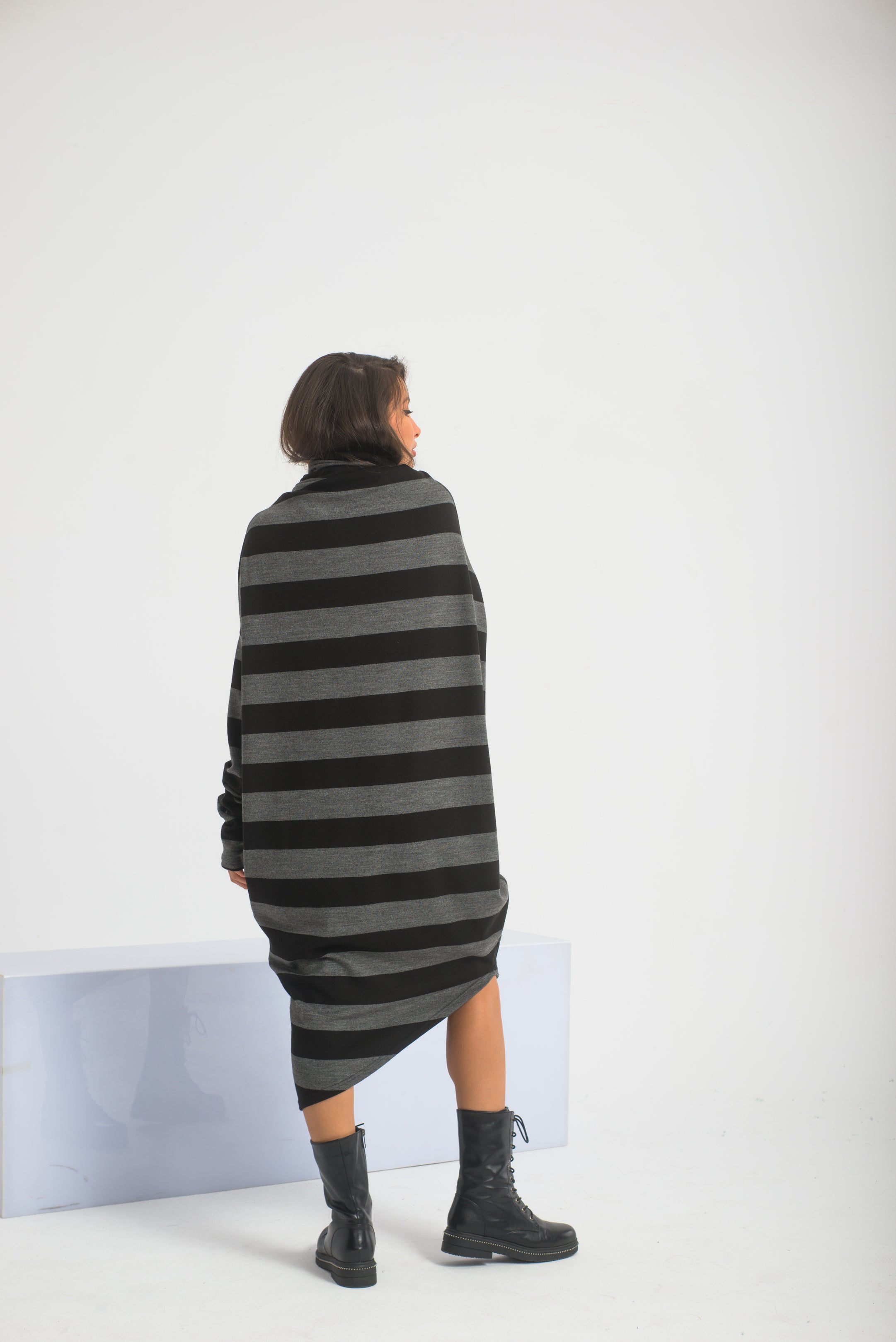 Asymmetrical Sweater Dress