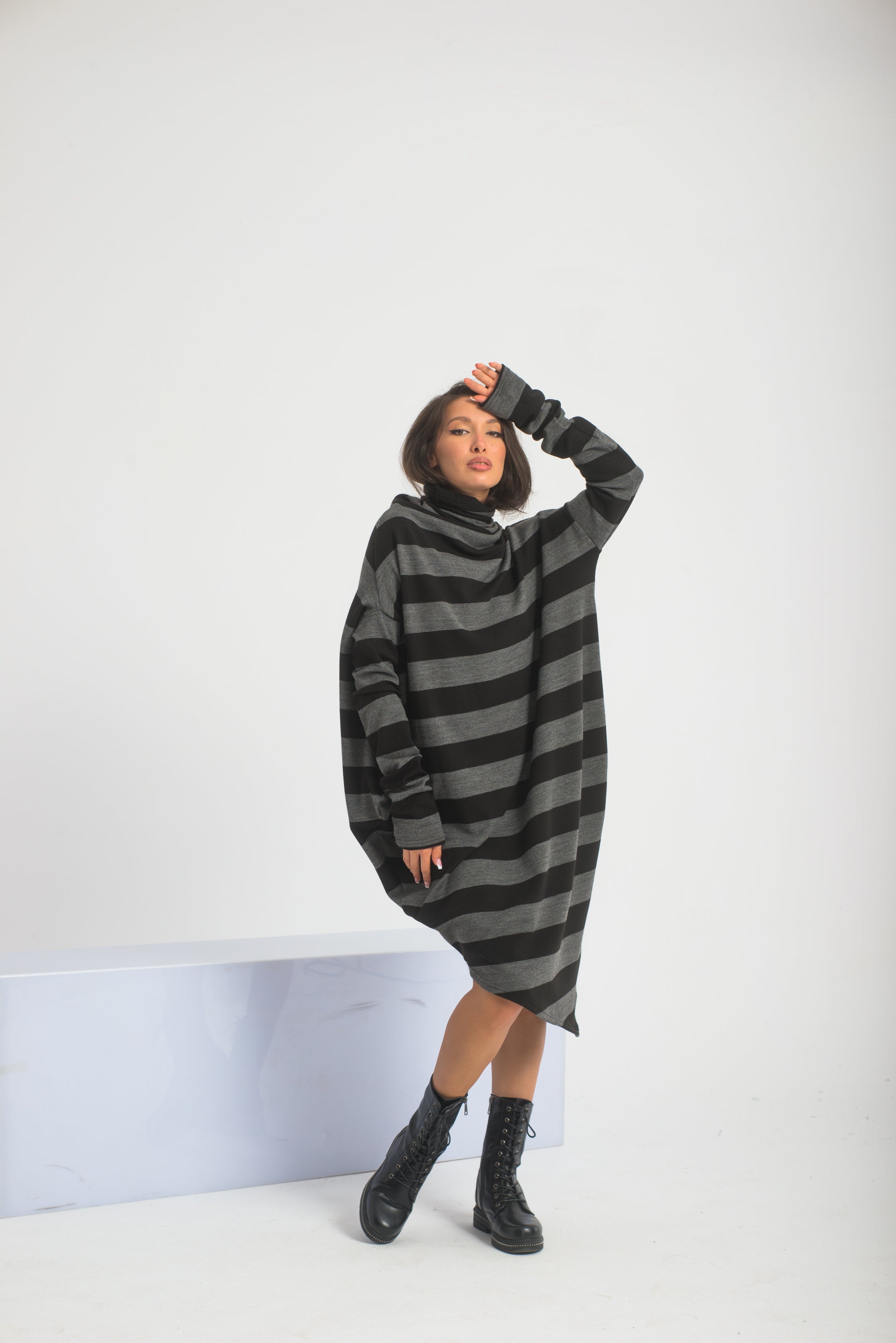 Asymmetrical Sweater Dress