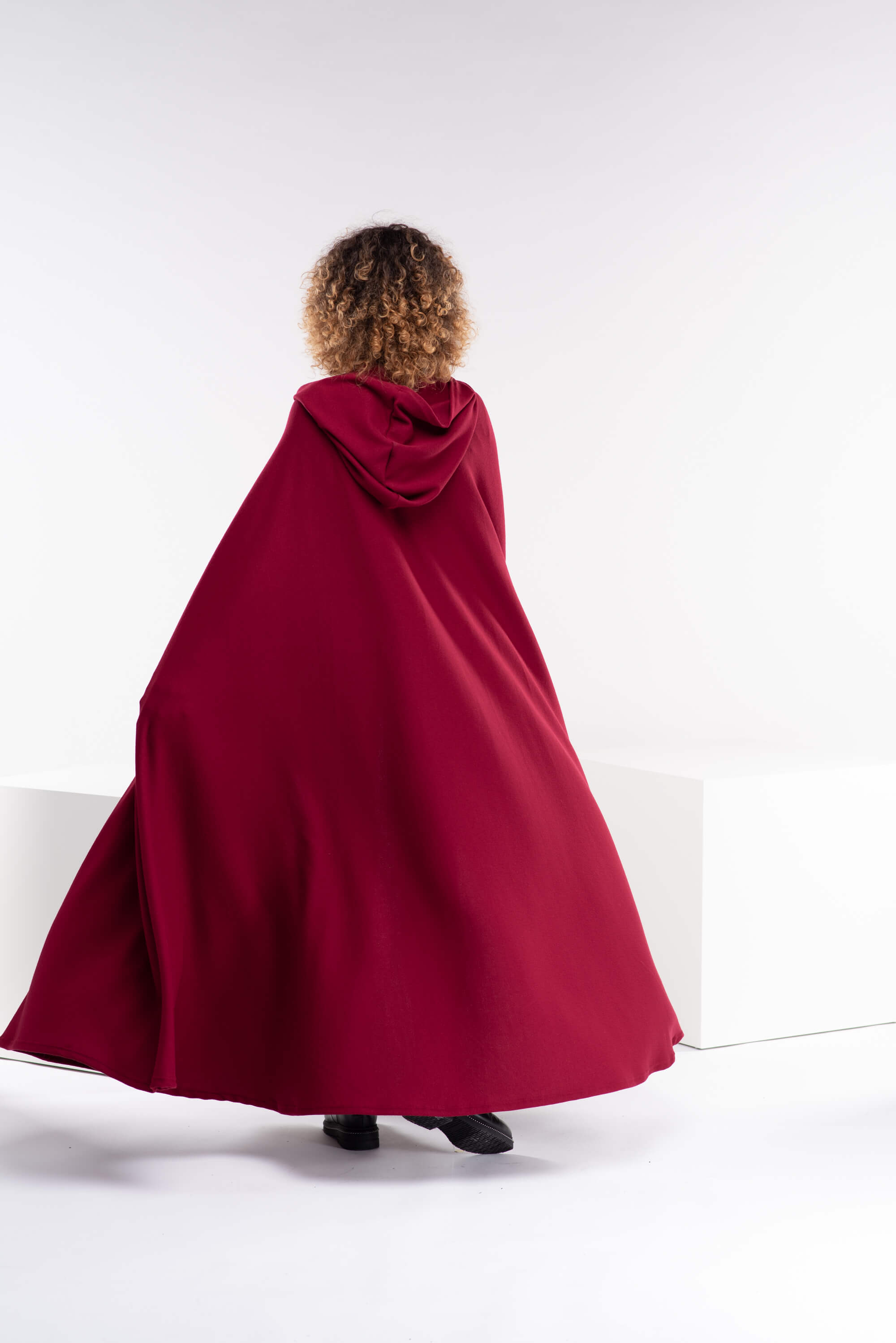 Burgundy Long Maxi Sweater Coat